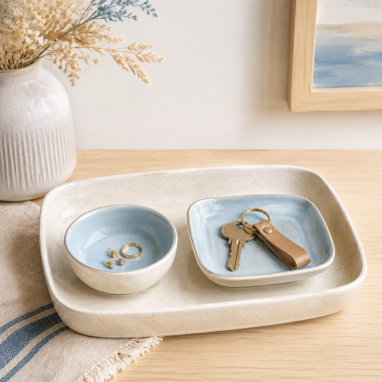 Entry Tray Set tray, key dish and bowl