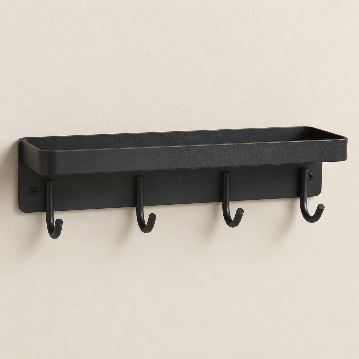 Key Hook Pack wall rail and tray